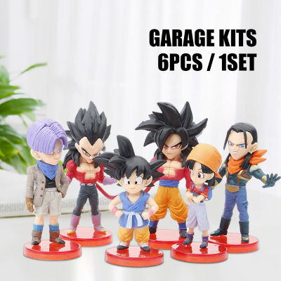 6pcs/set DragonBall Son Goku Vegeta Figures Anime Statue Model Toys ActionAnime Statue Model Toys Action Figure Toy CollectionfunDragonBall FiguresFor Adults Kids