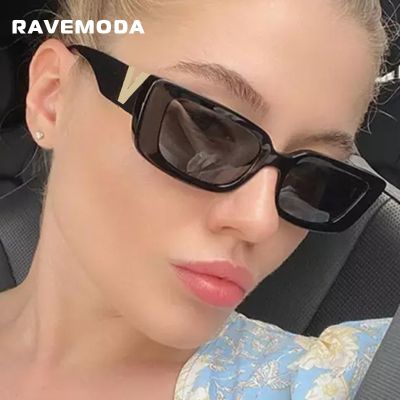 RAVEMODA Small Cat Eye Sunglasses Women Vintage Brand Designer V Sun Glasses Square Retro Mens Eyewear Oculos De Sol Cycling Sunglasses