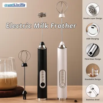 Milk Frother Three-speed Adjustable Stainless Steel Electric Milk