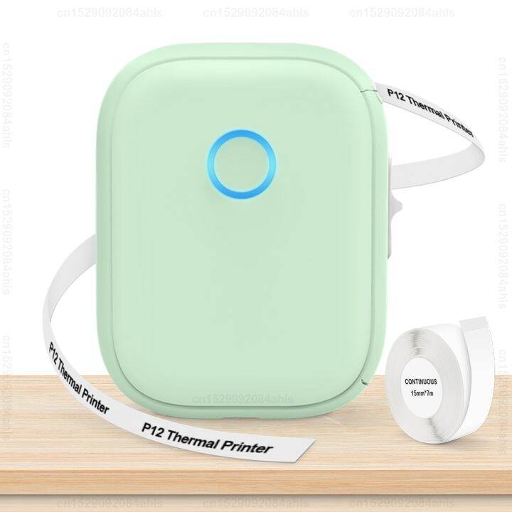 S108 Mini Bluetooth Thermal Printer P12 Label Printer No Ink Printing