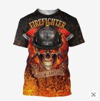 T SHIRT   New Summer Firefighter Firemon Men 3d tshirt 11