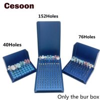 40/76/152Holes Dental Bur Holder Autoclave Burs Organizer Disinfection Box Aluminium Block Case Strawberries Holder Dentist Tool