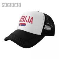 Unisex ตาข่ายหมวกหมวกเซอร์เบีย SRBIJA ธงและตัวอักษร Trucker สำหรับผู้ชายผู้หญิงหมวกเบสบอลกลางแจ้งเย็น