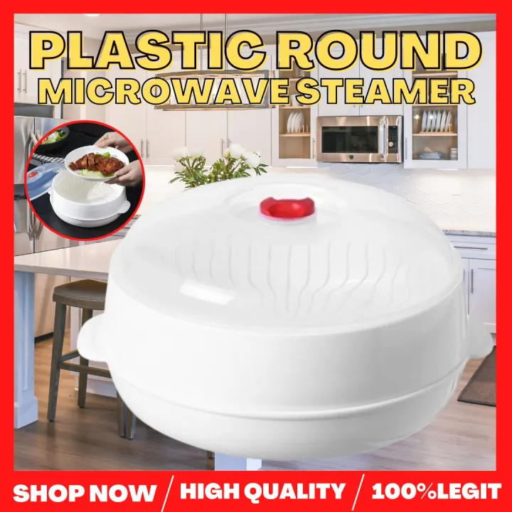 TRENDZ Microwave Oven Plastic Steamer for Siomai Plastic Food Steamer