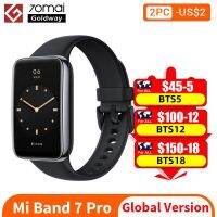 ทุกรุ่นใหม่ Mi Band 7 Pro GPS 6สีจอ AMOLED สายรัดข้อมือฟิตเนสออกซิเจนในเลือดสายรัดข้อมือสมาร์ทแบนด์7 Pro