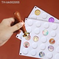 ✗ Modeling Molds Wax Seal Stamp Mold Silicone Pad Mat 15/24/30 Cavity DIY Craft Wax Sealing Mat Tool For Stamps Fixed Shape Round