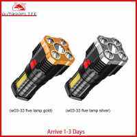 [Arrive 1-3 Days] USB Outdoor Work Searchlight P7900 Handheld Bike Hiking Torch Lamp Super Bright