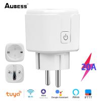 [HOT GELLXKOWOIGHIO 527] Tuya EU Wifi Smart Socket Plug 20A Outlet Power Monitor ปลั๊กฟังก์ชั่นจับเวลาเข้ากันได้กับ Alexa Google Home Smartlife App