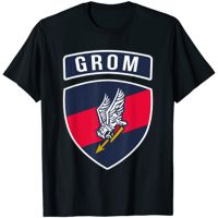 เสื้อยืดผ้าฝ้ายแขนสั้น Poland JW GROM Special Forces สำหรับผู้ชายท็อปส์ซูคอรอบใหม่ฤดูร้อนเสื้อยืดตลกมีตราสินค้าผู้ชายใส่ได้ทุกเพศเสื้อยืดสไตล์ป๊อป Xs-3xl