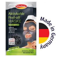 German Schaebens activated carbon deep cleansing exfoliating tear-off mask 2x8ML small pores