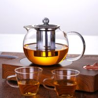 Make teapot heat-resistant filter glass teapot flower tea set teapot stainless steel black tea &amp; Kettles