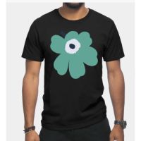 【HOT】The New 100% Cotton Round neck Men Short Sleeve T-Shirt Marimekko Unikko（flower） Dark Design Slogans_01100%cotton S-5XL