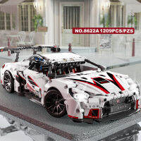 บล็อกตัวต่อเข้ากันได้กับ Concept White Sports Car Super Racing Building Blocks Brick Model Speedcar Children S Gift