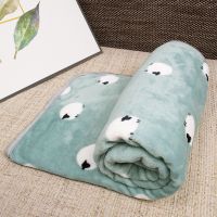 ✈♕ Flannel Soft Sheep Printed Baby Blanket Muslin Cotton Newborn Bath Towel Multi Use Super Absorbent Baby Blanket Infant Swaddle
