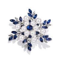 【YF】 Gold Color Plated Brooches for Wedding Rhinestone Bouquet Pins Clothing Jewelry Accessories