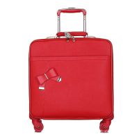 Red Suitcase Marriage Dowry Womens 20-Inch Small Suitcase High-End Boarding Bag Chinese Style Trolley CaseBride price money gift propose marriage dowry