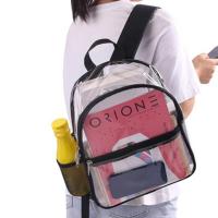 QianXing Shop PVC Unisex Large Capacity Travel Bag Student Waterproof Transparent Backpack