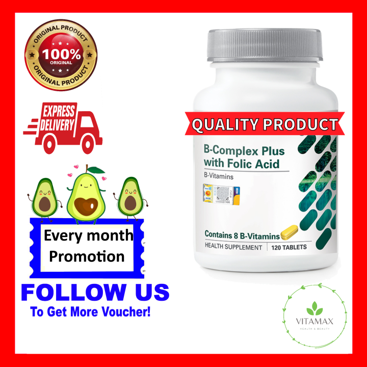 8Vitamin B Shaklee B Complex with Folic Acid Lazada