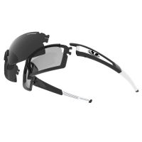 Tifosi Pro Sunglasses แว่นกันแดด รุ่น ESCALATE S.F. Black/White (Smoke Fototec/Smoke/LN Fototec)