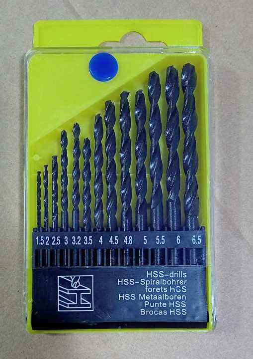 HSS drill bits set 1.5mm6.5mm Lazada PH