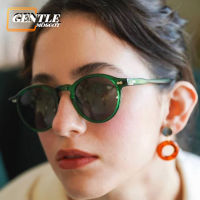 (GENTLE MOSCOT) สไตล์เกาหลีแฟชั่นแว่นตากันแดดคลาสสิก UV400 สำหรับผู้หญิงย้อนยุคกรอบกลมกลางแจ้งเฉดสีสำหรับผู้ชาย