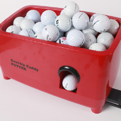 [Gravity Caddy] Semi Automatic Golf Ball Dispenser - all purpose - ABS - Red/White/Yellow - 325x185x193mm - 1Set