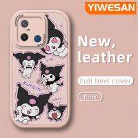 YIWESAN เคสสำหรับ Xiaomi Redmi 12C,เคส M5s ลาย POCO C55 POCO การ์ตูนน่ารักแฟชั่น Kuromi เคสโทรศัพท์หนังกันกระแทกดีไซน์ใหม่เคสซิลิโคนลายเลนส์เต็มรูปแบบฝาครอบปกป้องกล้องเคสนิ่ม