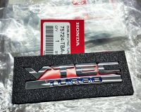 ของแท้ Genuine Parts Logo VTEC TURBO  ติดท้ายรถ For HONDA  CIVIC FC  2015-2021 CITY TURBO 2020 Accord 2019