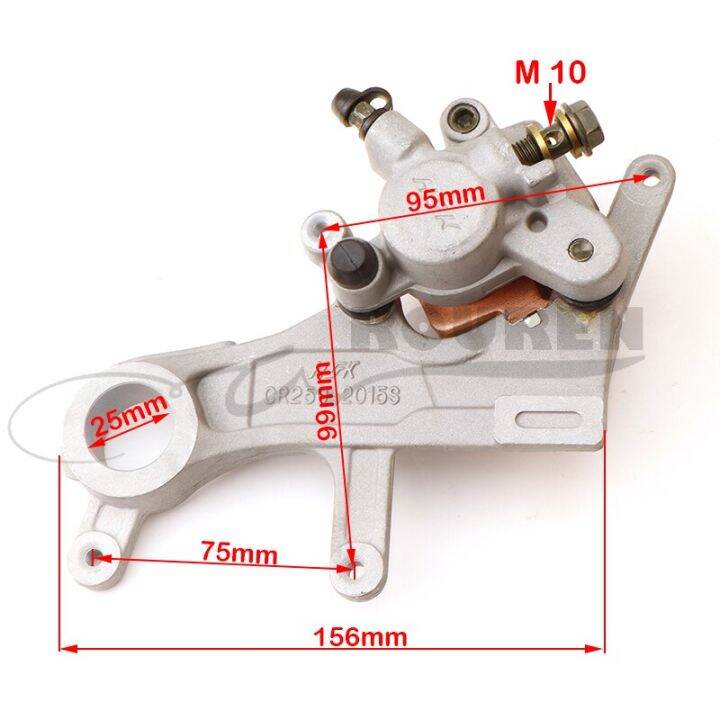 ด้านข้างด้านหน้ารถจักรยานยนต์ดิสก์เบรกชุดประกอบสำหรับฮอนด้า-cr-crf-crfx-125-250-450หลุมกระบอกคาลิปเปอร์ไฮดรอลิกจักรยานสกปรก