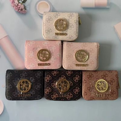 GUESS new European and American all-match simple short PU letter G womens wallet wallet wallet wallet wallet