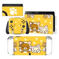 Rilakkuma สติ๊กเกอร์สําหรับ Nintendo Switch Oled Skin สําหรับ Ns Oled คอนโซลจอยเกมไวนิล