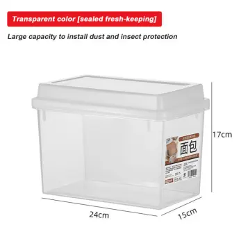 Bread Container Storage Box Kitchen Dispenser Bread Boxes Baking Bread Cake  Containers Airtight Box Refrigerator Clear Kitchen