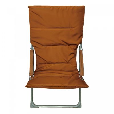 Chair leisure foldable size 60x91x76 cm. -  brown