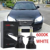 ชุดหลอดไฟหน้าฮาโลเจน LED 6000K 2007-2010 2008 2009 แบบเปลี่ยน สําหรับ Hyundai Avante รับประกัน 10 เดือน