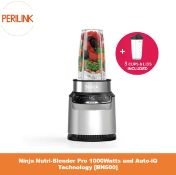 Nutri Ninja 900W Pro Smoothie Blender with Nutri Ninja Cups and 100 Recipe  Book 