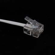 Bnudio Dây Điện Thoại Nối Dài Mô-đun RJ11 2C Dây Cáp Dây 2.4M