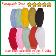 Quần chục dài cho bé trai bé gái 5-20kg, chất cotton co giãn, thấm hút