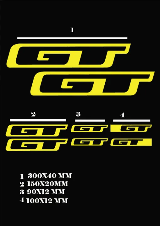 GT BIKE DECALS STICKER Lazada PH