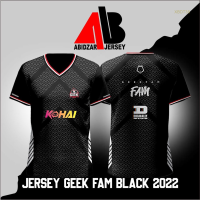 New！2023！GEEK FAM 2022 Black Short Sleeve Sweatshirt High quality products （Freeprinting of names）