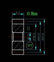 Hot Selling 0.8M 50T/Hole 5Mm 6Mm 8Mm 10Mm/Width 8Mm/For Meat Grinder Parts Etc.