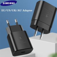 {KOLT Digital} ชาร์จเร็ว Samsung ของแท้25W Ea/us/uk/au PD ที่ชาร์จ USB สำหรับ Galaxy Note 20 10 S20 S21 S22 FE บวก A90 A73ที่ A53เป็นพิเศษ