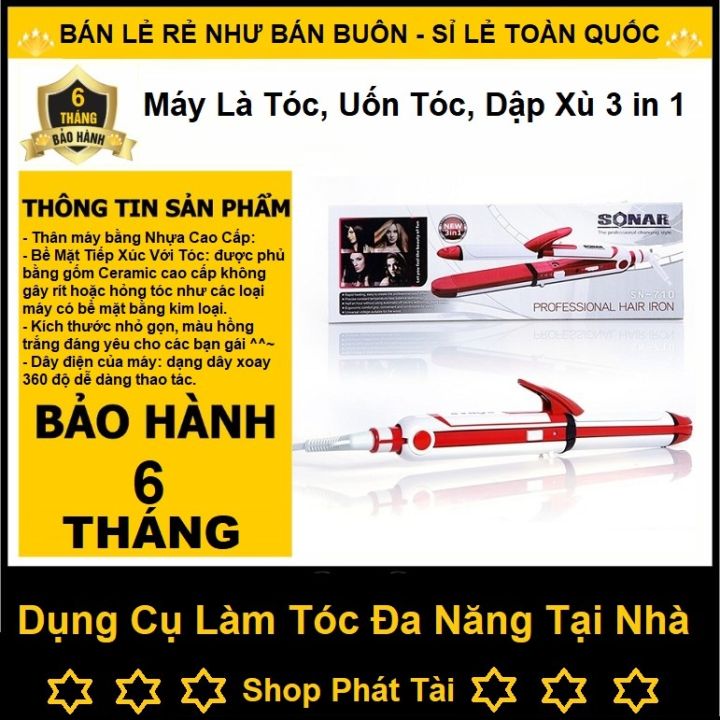 Máy uốn tóc: Tạo ra những kiểu tóc bồng bềnh, xoăn sóng hay cực kỳ quyến rũ với máy uốn tóc chuyên nghiệp. Được tích hợp với công nghệ thông minh, máy uốn tóc sử dụng nhiệt để tạo ra những lọn tóc uốn tự nhiên và bền đẹp. Cùng khám phá ưu đãi hấp dẫn từ các thương hiệu nổi tiếng trên thị trường tóc của chúng tôi.