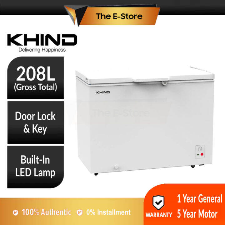 Khind 208L Chest Freezer FZ208 (Meat Freezers Pembeku Dada Freezer Dada Upright Freezer Peti