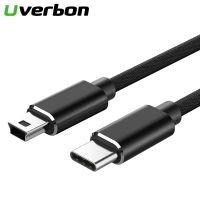 USB Tipe C Ke USB Mini Kabel Pengisi Daya Cepat USB 2.0 Kabel Transfer Data Pengisi Daya untuk Transmisi Data Sinkronisasi Komputer