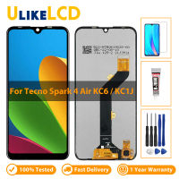 สำหรับ Tecno Spark4 Spark 4 Air KC6 KC1J จอแสดงผล LCD Touch Screen Digitizer แผงกระจก Complete Assembly สำหรับ Tecno Spark Go KC1