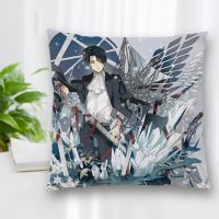 【hot】✔ Hot Sale Custom Pillowcase Ackerman Anime Zippered Cover Best 20X20cm 35X35cm 40x40cm