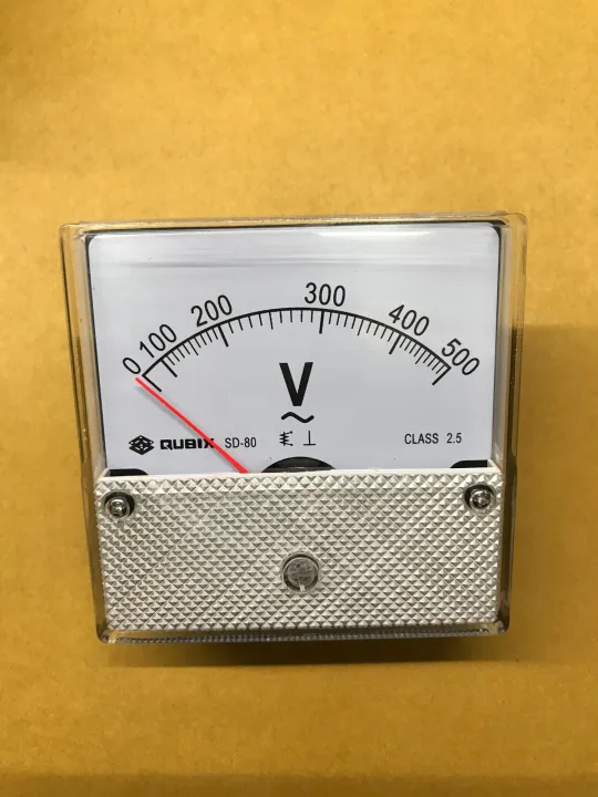 SD80V โวลต์มิเตอร์ (Voltmeter) 0500VAC ยี่ห้อ QUBIX(คิวบิกซ์) รับ
