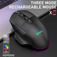 2 mode Wireless Mouse Bluetooth 2.4G RGB Rechargeable Computer Silent Mause Ergonomic Gaming Mouse For Laptop PC Basic Mice