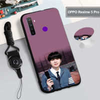 สำหรับ OPPO Realme 5 Pro/realme Q/realme 7 /Realme NARZO 20PRO/Realme7(5G)/Realme 7i /Realme C17 /Realme C15เคสซิลิโคนอ่อนนุ่มพร้อมแหวนและเชือก