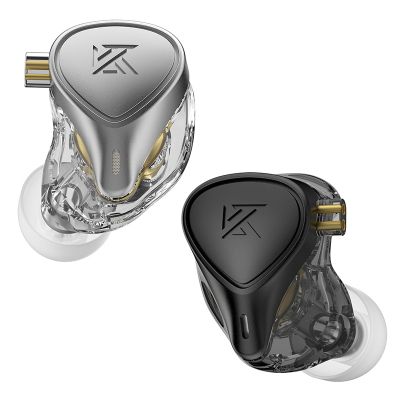 KZ ZEX Pro เบสชุดหูฟังไฮบริดเทคโนโลยีและไฟฟ้าสถิตในหูตรวจสอบโลหะสายหูฟัง Noice ยกเลิกกีฬาหูฟัง